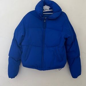 Royal blue puff jacket
